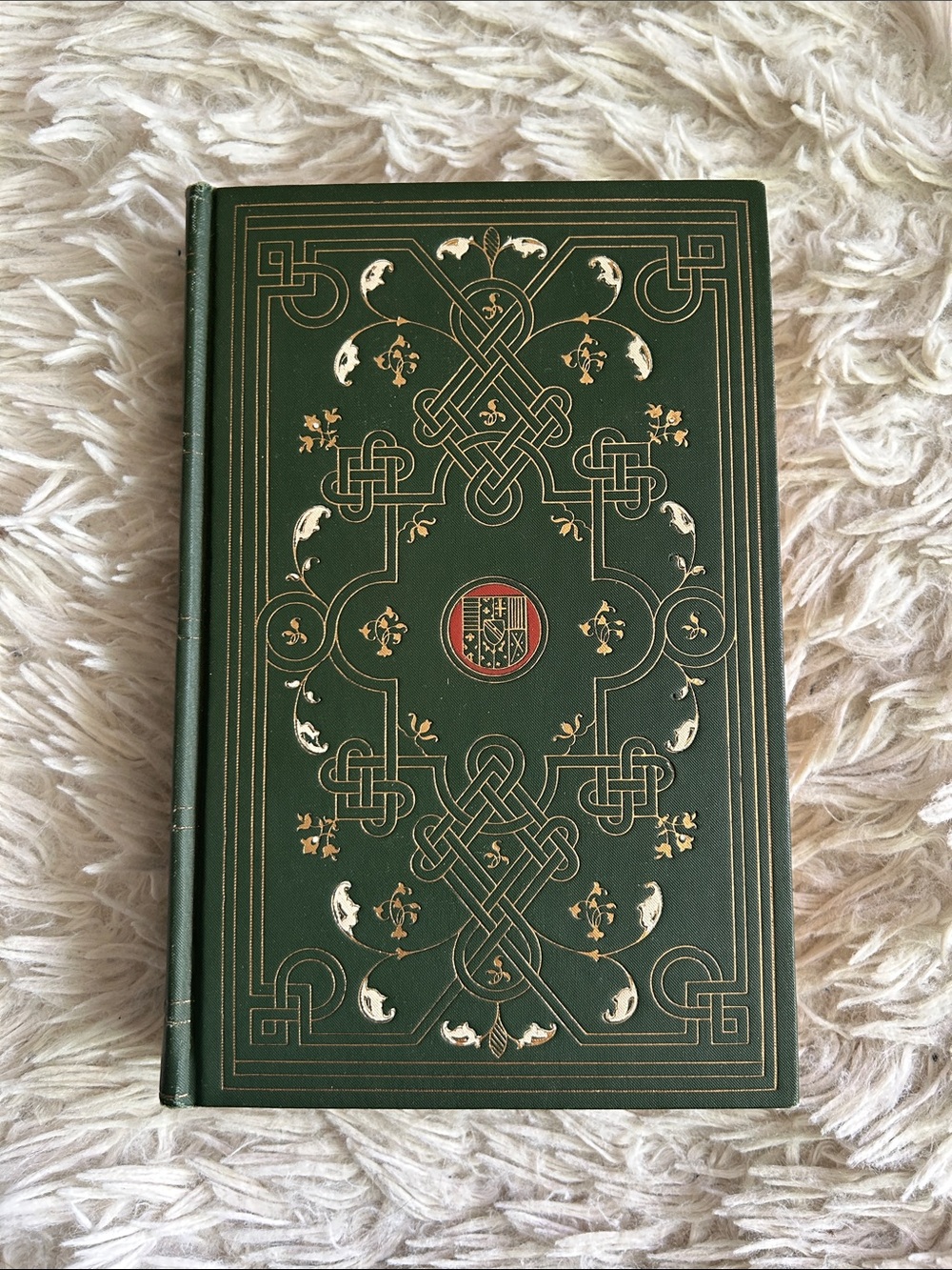 1909 edition of Don Quixote of the Mancha Cervantes hardcover gold green